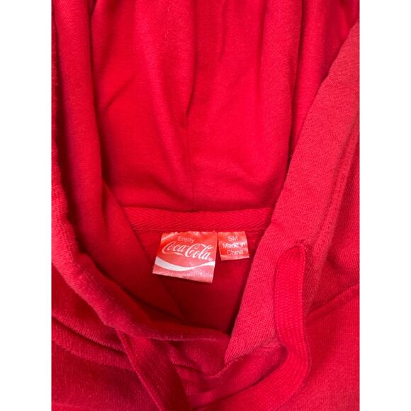 Coca Cola Holiday, Christmas Sweatshirt/Hoodie; size Men's Small; Ugly Sweater; - Picture 8 of 11